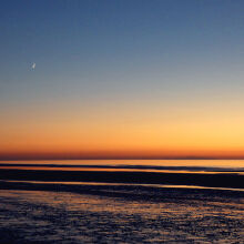 Sunset Moon Horizon 1