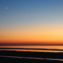 Sunset Moon Horizon 2