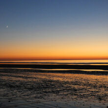 Sunset Moon Horizon 3