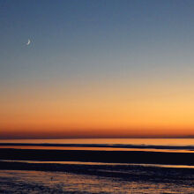 Sunset Moon Horizon 8
